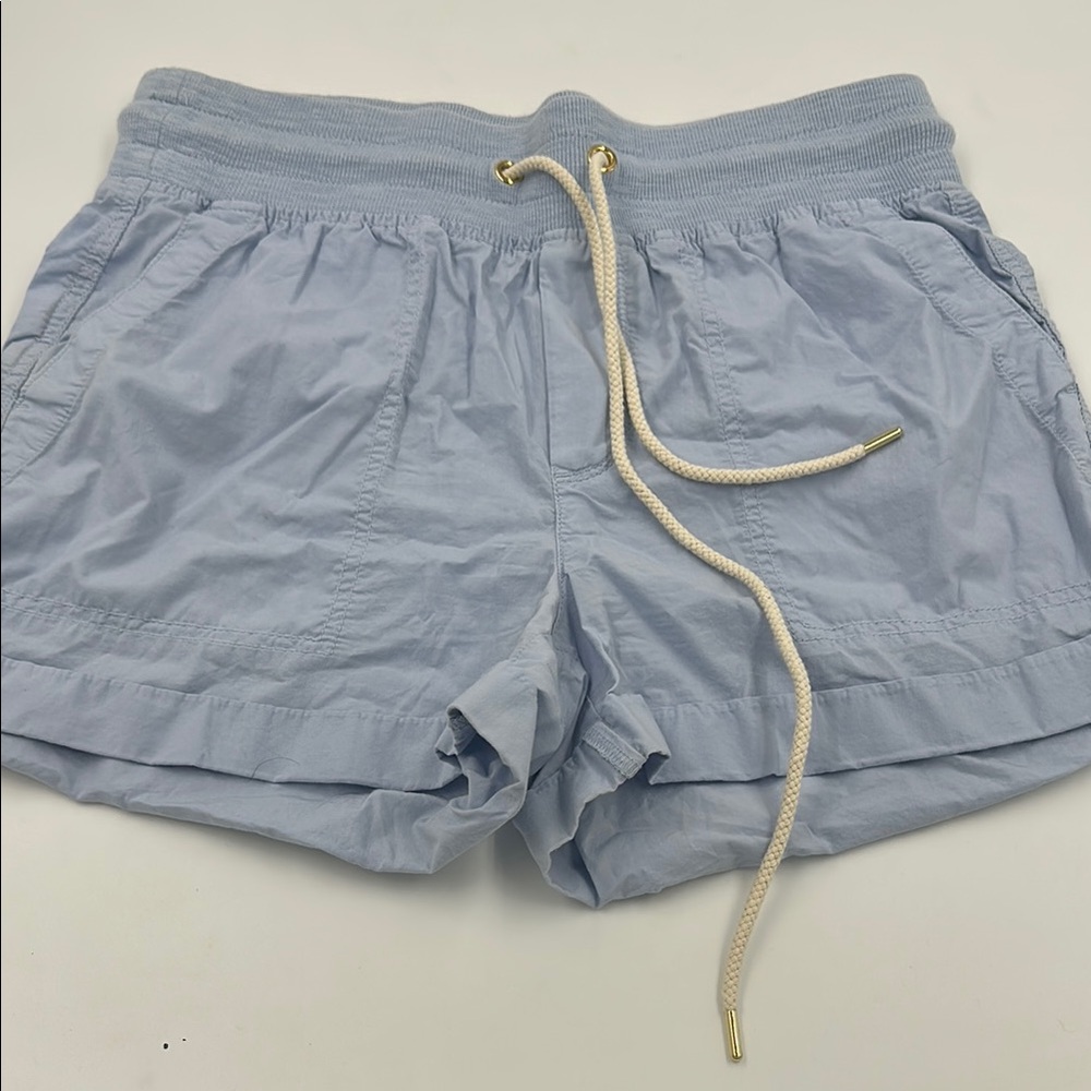 Lou & Grey Blue Athletic Shorts Elastic Waistband Relaxed Fit